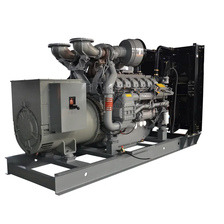 Motor, original uk marca com epa aberto ou silencioso tipo 1000kw gerador diesel alimentado por parkins 1250kva genset