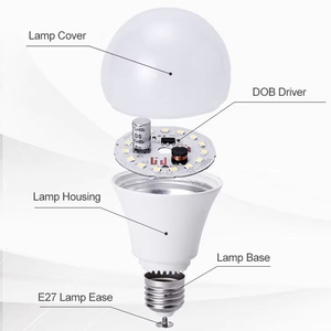 Factory Direct E27 B22 Led <strong>Bulbs</strong> Indoor Multipurpose A-<strong>Type</strong> With Dob Driver High Brightness and Energy Saving Led <strong>Bulb</strong> Light - Product Image 1