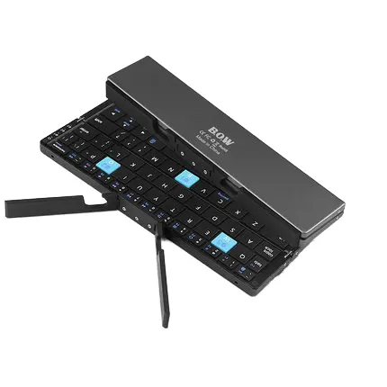 Keyboard nirkabel Bluetooth mini lipat harga pabrik untuk Windows Android IOS