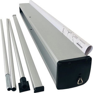 Khuyến mãi cuộn lên quảng cáo biểu ngữ đứng rollup Standee nhôm cuộn màn hình đứng có thể thu vào Pop <span class=keywords><strong>Up</strong></span> biểu ngữ - Product Image 2