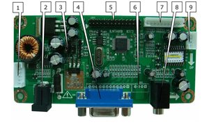 B.NTA91B VGA Audio support 1680X1050 with 60HZ <strong>LCD</strong> panel <strong>LCD</strong> controller board,panel control board of TFT <strong>LCD</strong> - Product Image 2