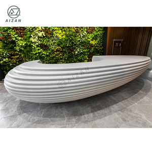 高品质设计师接待柜台特殊形状接待处办公室接待桌 - Product Image 1