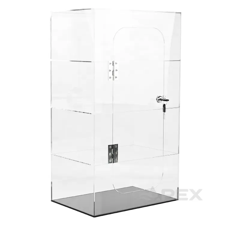 Gabinete de exhibición de acrílico personalizado APEX estante de exhibición de encimera transparente soporte de exhibición de acrílico para tienda de humo