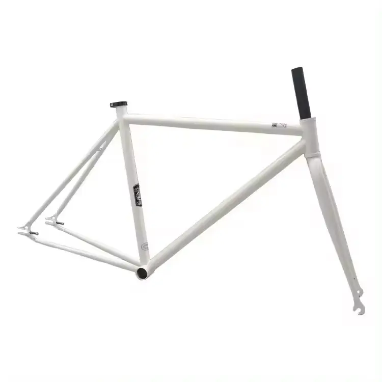 Producto de gran oferta, cuadro de bicicleta Cr-Mo de una sola velocidad, cuadro de bicicleta de piñón fijo, marco de fibra de carbono súper ligero