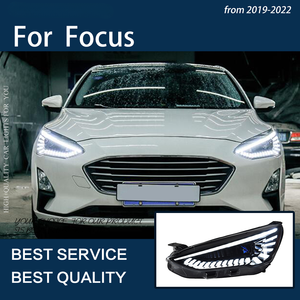 Car Lights for Focus 2019-2022 Sedan Hatchback <strong>LED</strong> Dynamic Headlights Upgrade Start-up Animation <strong>Hawkeye</strong> Design Bifocal Lens - Product Image 4
