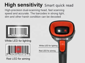 Portable <strong>Barcode</strong> <strong>Scanner</strong> 2D QR Bar <strong>Code</strong> Reader Wired <strong>Barcode</strong> <strong>Scanners</strong> for <strong>Android</strong> IOS Mobile Payment Escaner