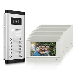 Video <strong>Intercom</strong> <strong>System</strong> for <strong>Apartment</strong> <strong>Building</strong> 7 Inch Monitor with Color Night Vision Camera Video Door Phone <strong>System</strong> - Product Image 1