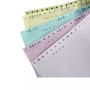 Papel continuo sin carbón NCR de 4 capas para impresión de ordenador, venta al por mayor