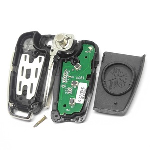 กุญแจรีโมทรถยนต์พับได้3ปุ่ม,Fob สำหรับ A-Udi A2 A3 A4 A6 A6L A8 Q7 TT กุญแจรีโมทกุญแจ315 Mhz ID48 - Product Image 3