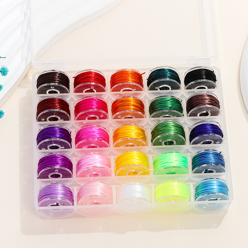 ชุดเส้นด้ายยางยืด 25 สี (1 กล่อง)