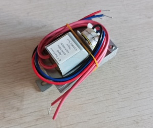 Potenza trasformatore 12.5VA ingresso 110V frequenza 60Hz ingresso 220V frequenza 50Hz tensione di uscita 2500V corrente di uscita 5ma