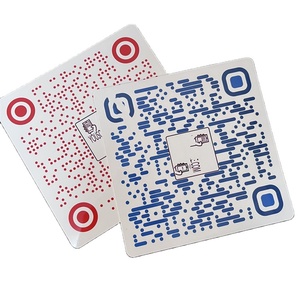 Digital Smart QR Code carta da Menu Nfc piatta quadrata di grandi dimensioni da 160MM per finestre o tavoli