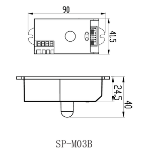 Módulo de sensor de movimiento de microondas de 4 canales, detección de alta precisión, montaje en riel DIN para edificios inteligentes - Product Image 5