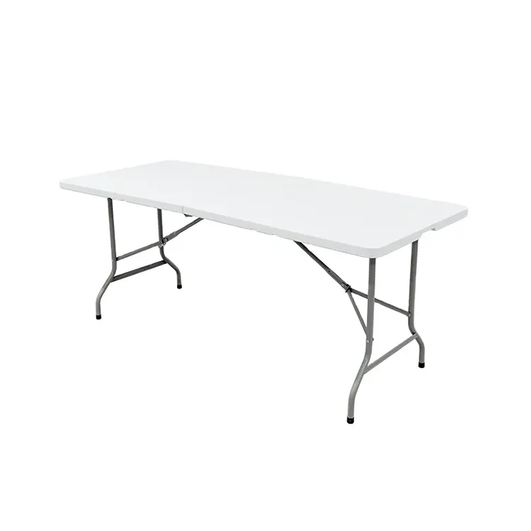 Tavoli pieghevoli in plastica bianca di buona qualità rettangolo 6ft tavolo pieghevole in plastica per picnic
