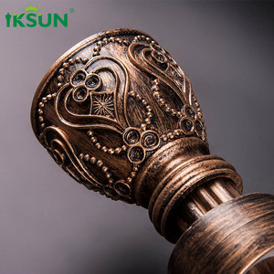 Iksun Op Maat Gemaakte Aluminium Geschilderde Klassieke Decoratieve Raamgordijnroeden Luxe Gordijnstokken - Product Image 4