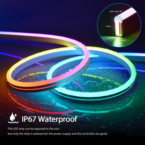 16.4FT33FT50FT <strong>LED</strong> 24V IP65 Waterproof 6*12MM 96LEDs/M Magic Color DIY Lighting Modes RGB IC Neon Lighting for Bedroom Design - Product Image 4