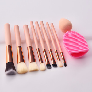 8 adet/takım göz farı vakfı pudra allık Eyeliner kirpik güzellik makyaj Mini sünger setleri ile alet takımı makyaj fırçası - Product Image 5