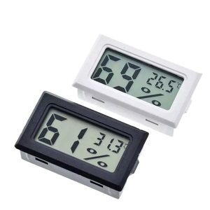 Termómetro higrómetro con pantalla LCD Digital, sensor electrónico de temperatura, medidor de humedad para invernadero, coche, hogar, plástico, pantalla LCD, 2 unidades - Product Image 5