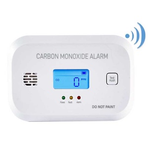 Alarma portátil con detector de CO de 85dB con pantalla LCD independiente para el hogar, garaje, sótano, uso de seguridad, baterías AA alimentadas por ABS - Product Image 1