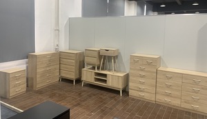 独特的圆形茶几边桌，带宽敞的下架现代设计茶几客厅小空间床头柜 - Product Image 5