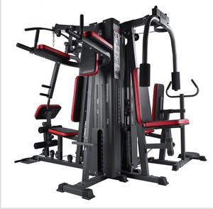 Hot Sale 5 Station Multi-Functional Steel Gym Equipment Custom Logo <strong>Trainer</strong> for Body Building Strength Training at Home - Product Image 5