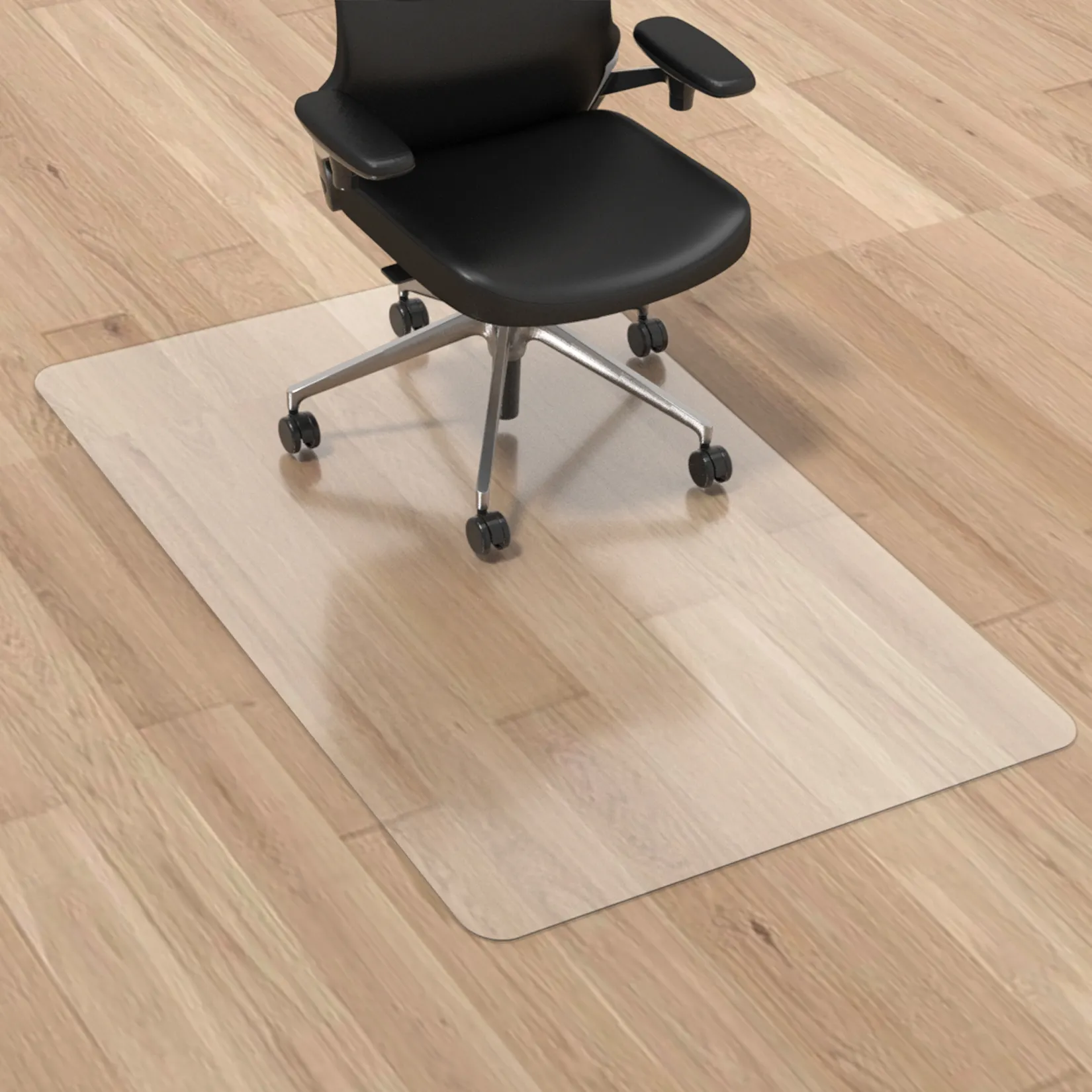 2023 personalizzato rettangolo impermeabile trasparente pavimento rigido tappetino per sedia in PVC ufficio casa tappetino protettivo tappetino per sedia ad alta rotazione