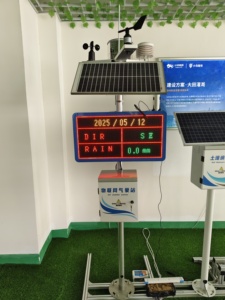 OEM al aire libre con energía solar 10-en-1 estación meteorológica CO2 y humedad sensores de calidad del aire con detector de humo - Product Image 2