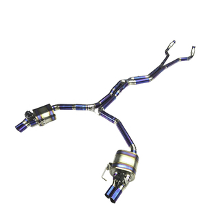 Audi için jydtitanium titanyum Catback/RS6 C7 4.0T 2013-2018 otomatik egzoz sistemi X boru susturucu sistemi - Product Image 1