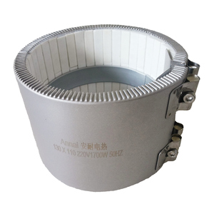 安奈高温1500瓦柔性垫板加热器塑料挤出用优质圆形工业陶瓷带式加热器