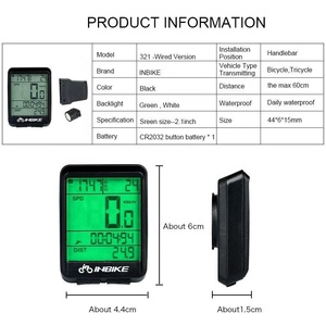 Inbike <strong>Wireless</strong> Bicycle <strong>Computer</strong> Odometer Speedometer <strong>Cycle</strong> <strong>Computer</strong> Bicycle Speedometer <strong>Computer</strong> - Product Image 3