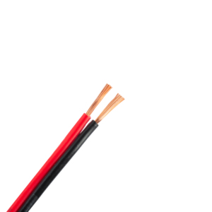 สายลำโพงสื่อสารแบบ2-core 2*0.5มม. BC CCA สีแดงดำจากโรงงาน WD - Product Image 1