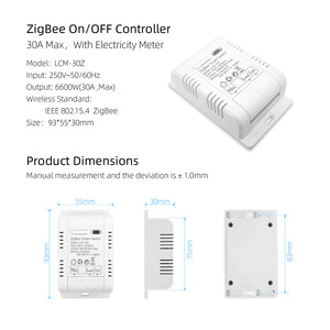 高精度消費電力測定モニター電流エネルギー20A/30A Zigbeeスマートスイッチモジュール - Product Image 5