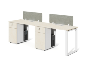廉价办公工作站家具，现代设计模块化开放式1 2 3座位，带储物柜工作站办公室 - Product Image 2