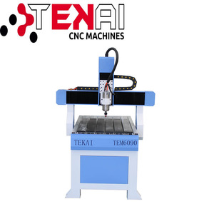 济南特凯迷你cnc 6090 路由器 3d数控铣床，用于小型企业设备 4 轴数控雕刻机 - Product Image 3