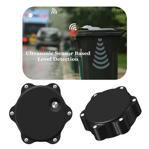 Fácil de instalar SDK disponible inalámbrico inteligente LoRaWAN 4G NB-IoT cubo de basura ultrasónico cubo de basura Sensor de nivel de llenado - Product Image 1