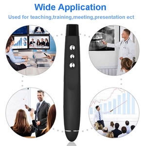 Puntatore Laser per presentatore di punti di alimentazione Wireless con puntatori Laser rossi penna telecomando RF USB Powerpoint PPT punto di presentazione