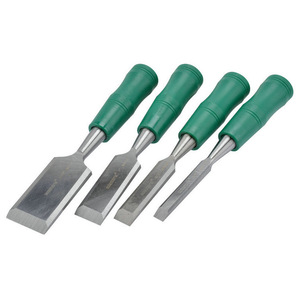 Cincel de tallado de madera con diseño resistente, hoja de acero endurecido y templado, cincel de carpintería con martillo o mazo