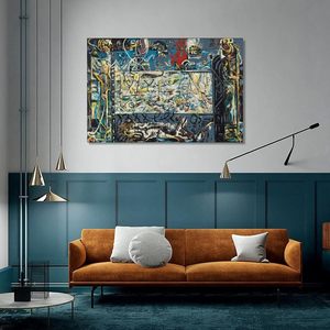 Jackson Pollock Tùy Chỉnh Trừu Tượng Biểu Hiện Chân Dung Canvas Bức Tranh Và Tường Nghệ Thuật Trang Trí Nội Thất Nghệ Thuật Hiện Đại Giấc Mơ Áp Phích - Product Image 1
