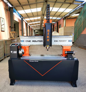 Máquina de grabado en madera, enrutador con cilindro, 5 ejes, Cnc, 3kw, husillo de refrigeración por agua, sistema controlador DSP de 220V/380V - Product Image 6