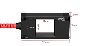 MOTEE di vendita diretta della fabbrica di rilevamento di oggetti in caduta di alta precisione 20*120mm amplificatore da finestra rettangolare sensore a fibra ottica - Product Image 5