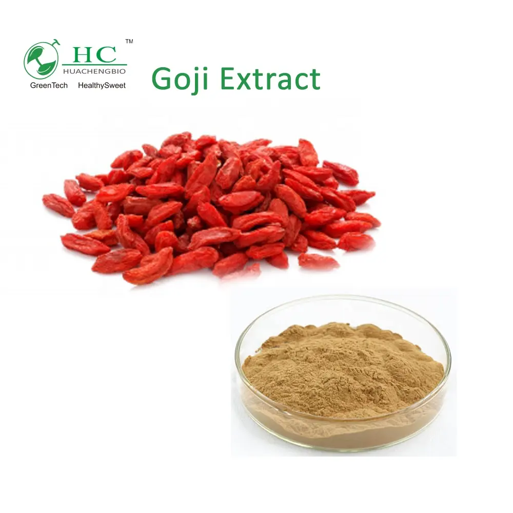 Extracto de baya de Goji, fabricante directo cGMP ISO BRC, barbarbarum Lycium, Goji
