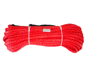 Cable de cuerda de cabrestante con funda, cuerda de remolque sintética gris, cuerda de mantenimiento de lavado de coches para ATV UTV todoterreno - Product Image 1