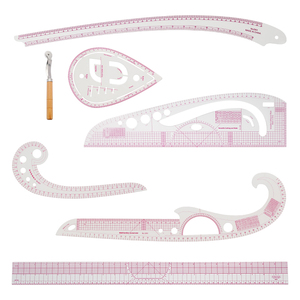 JP 7 Pcs Tailoring Craft Tool Accessories Sewing <strong>Pattern</strong> Cloth Rulers Set French Curve Ruler <strong>Kit</strong> - Product Image 6