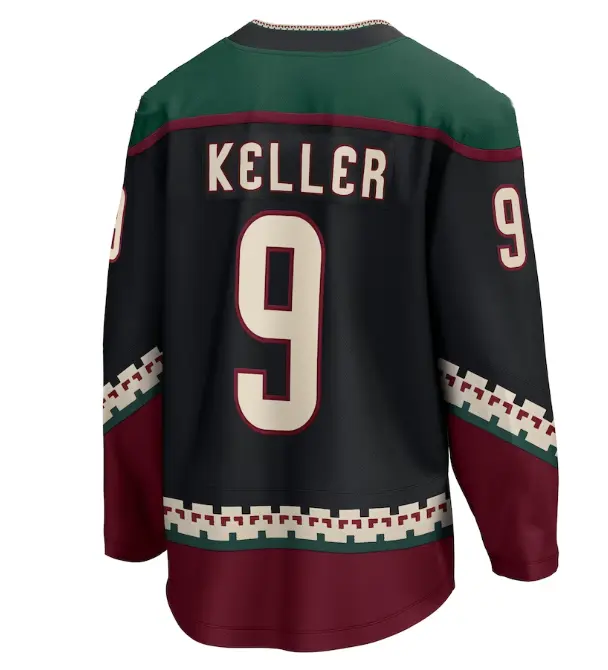 2024 nuova maglia cucita da Hockey su ghiaccio Arizona 9 Clayton Keller 14 Gostisbehere 81 Kessel