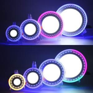 แผงไฟ LED 3W แบบ2สีหรี่แสงได้สปอตไลท์ติดตั้งในที่มืดมีดีไซน์แบบฝังพลาสติก SMD2835 - Product Image 6