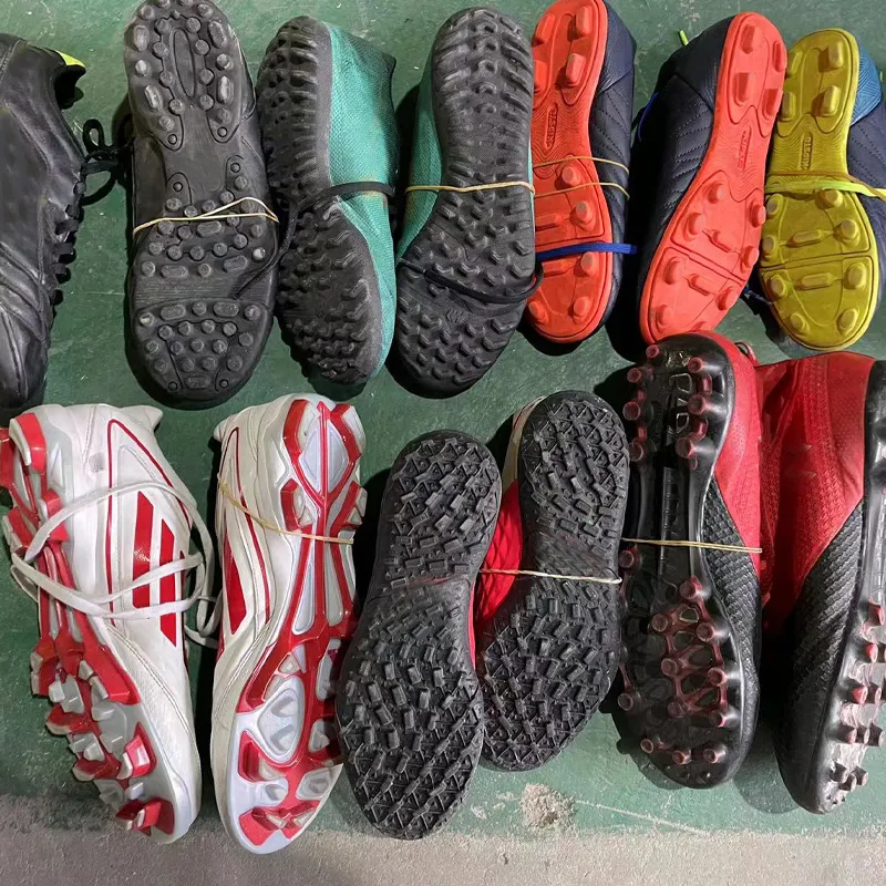 Calzado deportivo mixto de segunda mano de marca para hombre, calzado de baloncesto usado a granel, botas de fútbol usadas para hombre