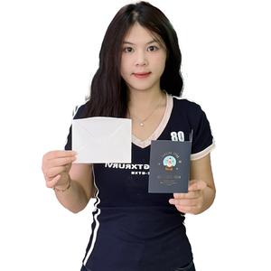 批发弹出式3D卡片生日快乐弹出式圣诞贺卡，带备注感谢卡和信封