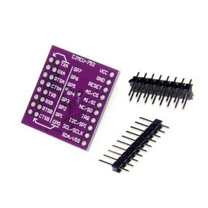 Interfaz de bus I2C/SPI SC16IS752 a módulo de conversión UART de doble canal en stock, 1 unidad - Product Image 3