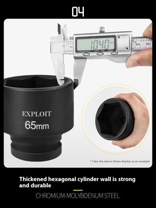 Khai Thác 3/4 inch nhiệm vụ nặng nề không khí pháo tay áo 12pcs sâu tác động ổ cắm cờ lê thiết lập tự động sửa chữa dụng cụ cầm tay - Product Image 6