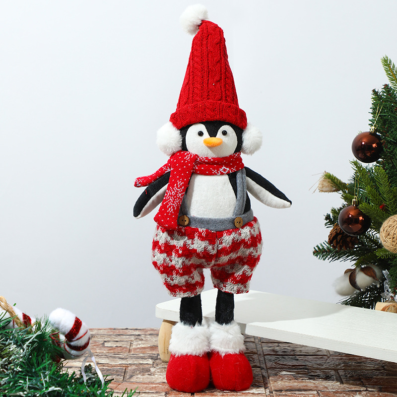 Red Hat Stretchy Penguin Plush Toy
